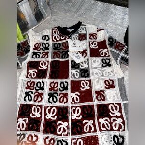 Brand new crochet sweater size large